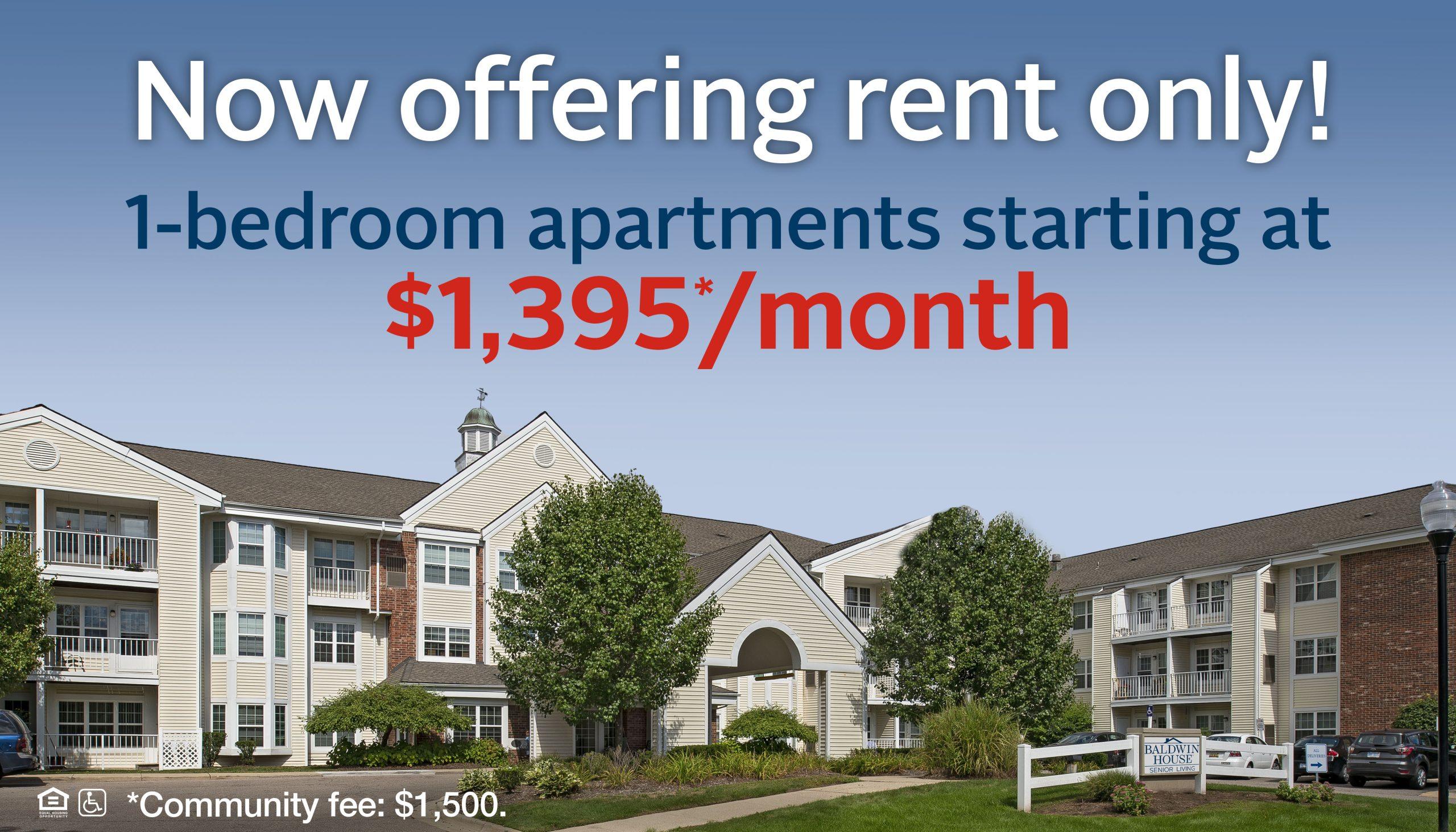 Baldwin House Hazel Park 1 bedroom apartments starting at $1,395 per month